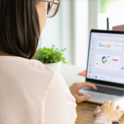 Local Business Optimization Business owner updating GMB profile with community involvement