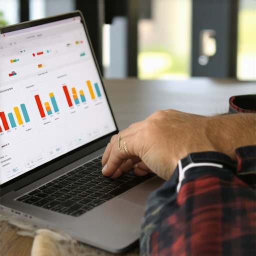 Person using SEO software tools to monitor and maintain Google Maps rankings