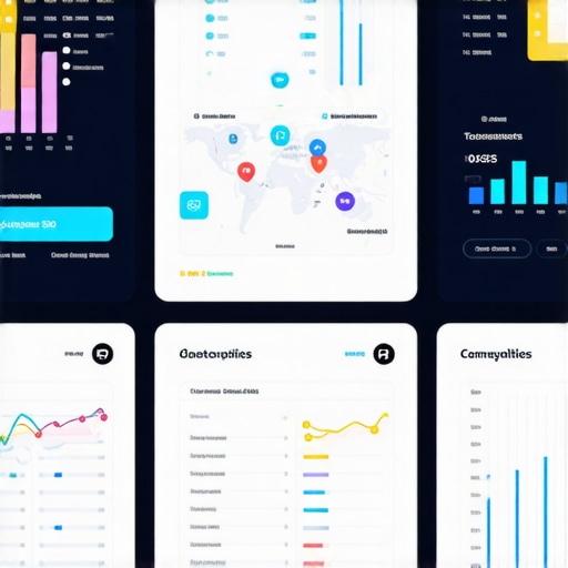Screenshot of a digital analytics dashboard tracking Google Maps rankings and signals
