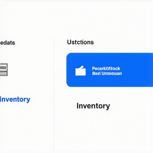 Dashboard showing active Google Business Profile updates and inventory sync tools