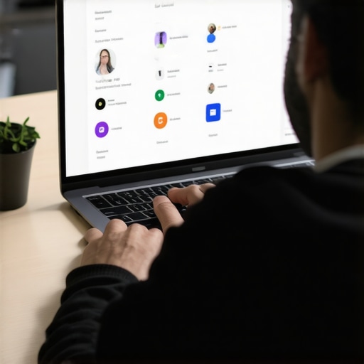 A person editing Google My Business profile on a laptop to improve local rankings.